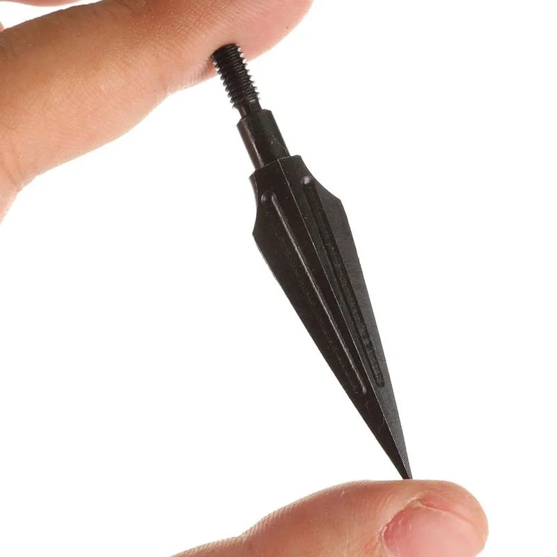 Archery Carbon Steel Hunting Arrowheads 120grain for Compound Bow Crossbow Recurve Bow Broadheads Tips