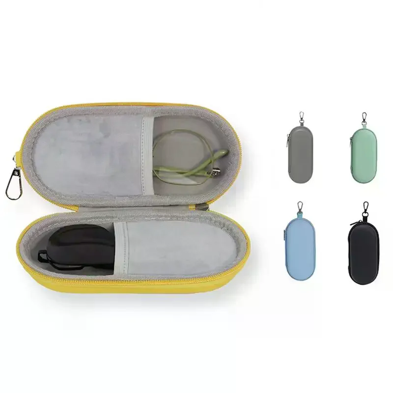Hard Shell Dual Compartment Portable Glasses Storage Case Can Hold Two Pairs Eyewear For Daily Travel Outdoor Carry