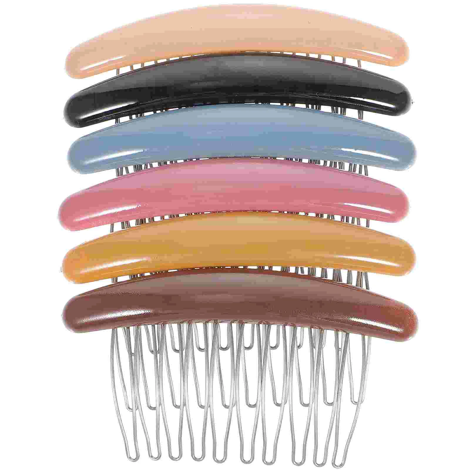 6Pcs Hair Side Combs Styling Hair Comb Teeth Hair Combs Strong Hold Hair Clips hair combs for women decorative