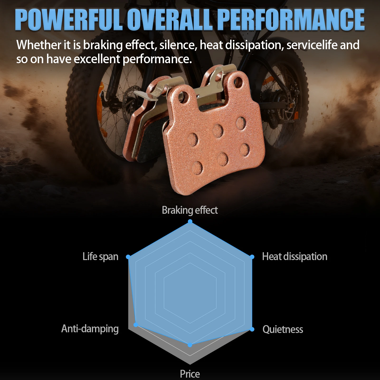 Ebike Disc Brake Pads For XD-KLBS-DOTS Brake Calipers Pads Electric Bike Disc Brake Pads For XOD Brake Calipers Accessories