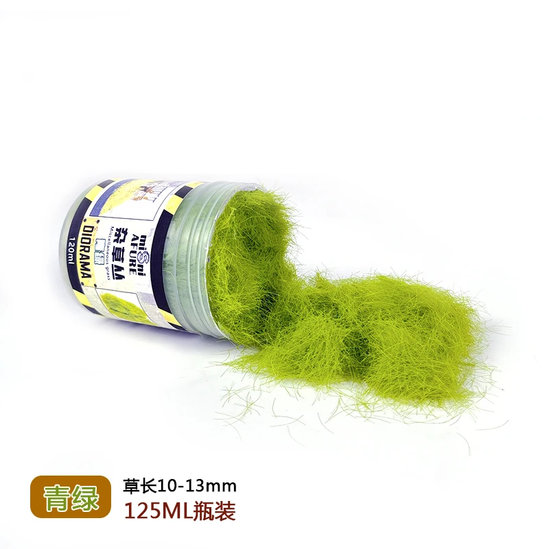 10-13MM Long Grass Weed Model Diy Grass Powder Miniature Military Scenario/Platform Handmade Lawn Materials Kits 125ML/Bottle