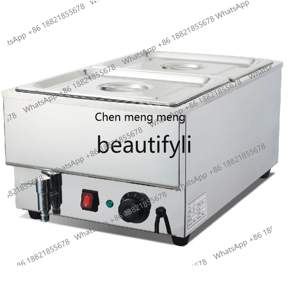 

Z189 Commercial electric fast food insulation table, hot soup insulation grid, desktop with water outlet