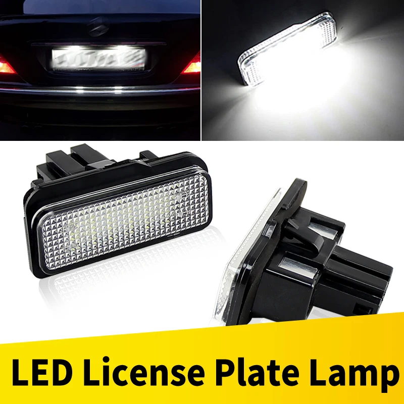 2X LED Nummernschildbeleuchtung Lampe Canbus Für BMW Für Mercedes Benz CLS-Klasse W219 W203 5D R171 2D W219 4D OEM: MA2038200556