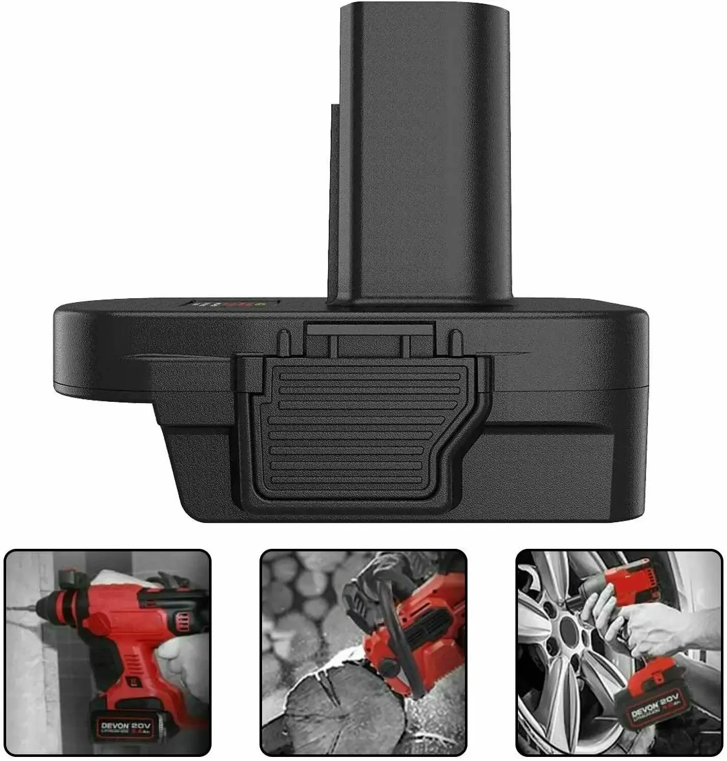 Imagem -02 - Adaptador de Bateria para Artesão Dewalt e Milwaukee Conversor de Bateria de Lítio Ferramentas Elétricas Dm18gl 18v 20v 19.2v