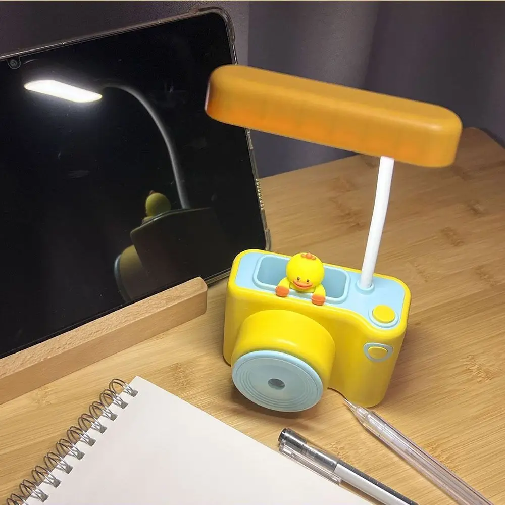 Eye Protection LED Desk Lamp Camera Shape Length Adjustable Cartoon Reading Lamp Plastic Flexible Eye Protection Table Lamp