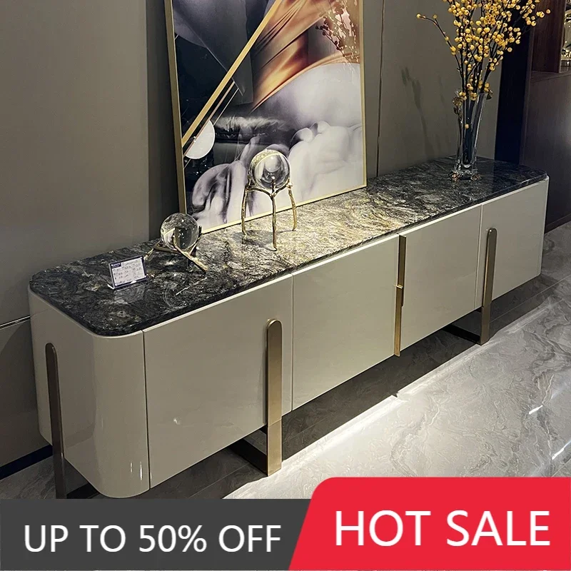 Classic Silver Tv Cabinet Hiding Minimalist Narrow Long Wooden Tv Stands Modern Unique Space Mueble Televisor Furniture For Home