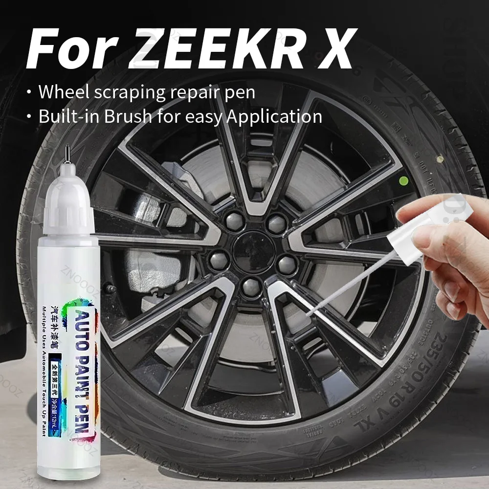 For ZEEKR X Touch Up Paint Wheel Repair Kit Quick And Easy Wheel Scratch Repair Rim Paint For Car Wheel Repair Grey Silver Black