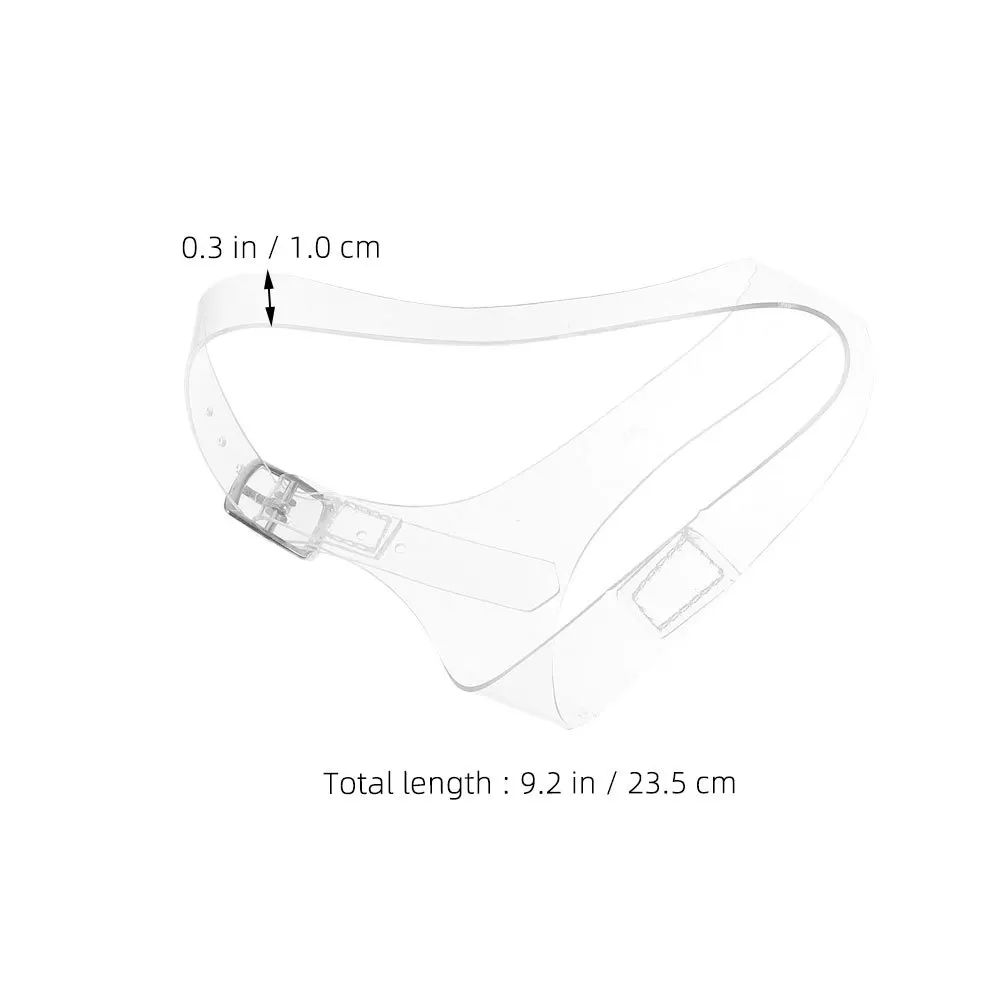 Transparent High Heel Straps Clear Detachable Shoe Belts Anti-Slip Elastic Bands For Wedges Pumps Women Party Wedding