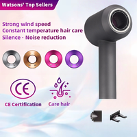 Constant temperature negative ion leafless hair dryer for personal hair care and negative ion styling. EU standard hair dryer