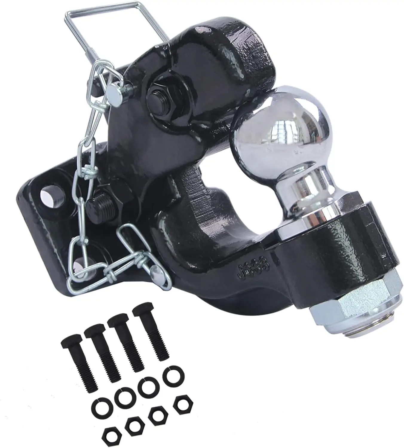 

Towing Application, Metal Material, 8-Ton Capacity, 16,000 lbs Pintle Hitch Receiver with 2\