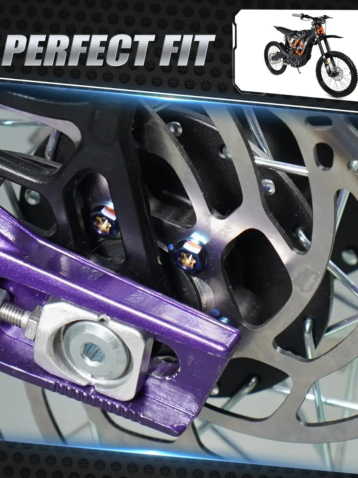 AliExpress NICECNC For Surron light bee X S L1E Electric Dirt Bike 2017-2025 6PCS M6X13 Rear Brake Disc Pad Screws For Segway X160 X260