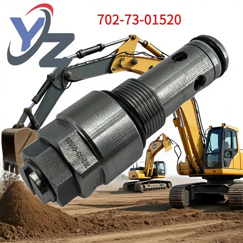 

702-73-01520 Excavator Overflow Valve PC200-8 Main Relief Valve for Komatsu 7027301520