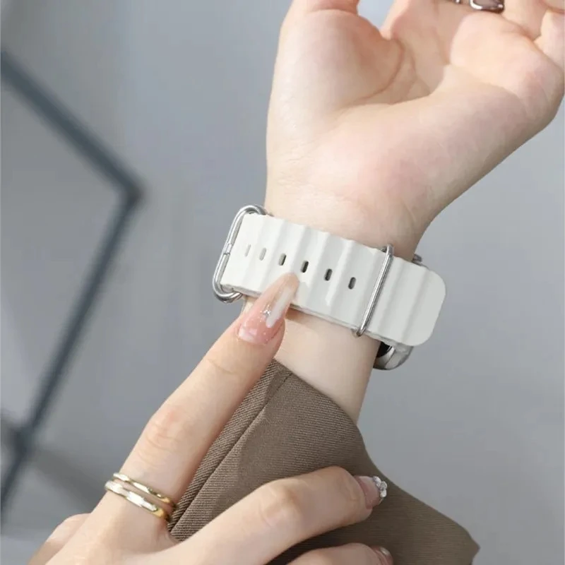 Силиконовый ремешок Ocean для Huami Amazfit T-Rex 3, сменный спортивный ремешок для умных часов Amazfit T-REX 3, браслет Correa