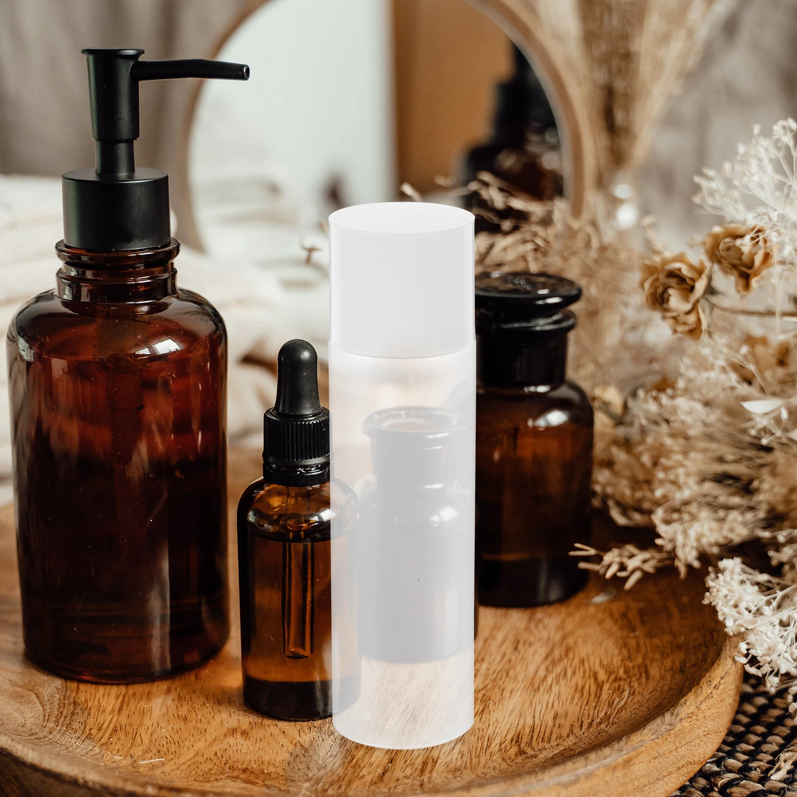 

3pcs Empty Toner Bottles Refillable Travel Toiletries PET Leak Proof Dispensers for Liquids Filling Cosmetics Containers