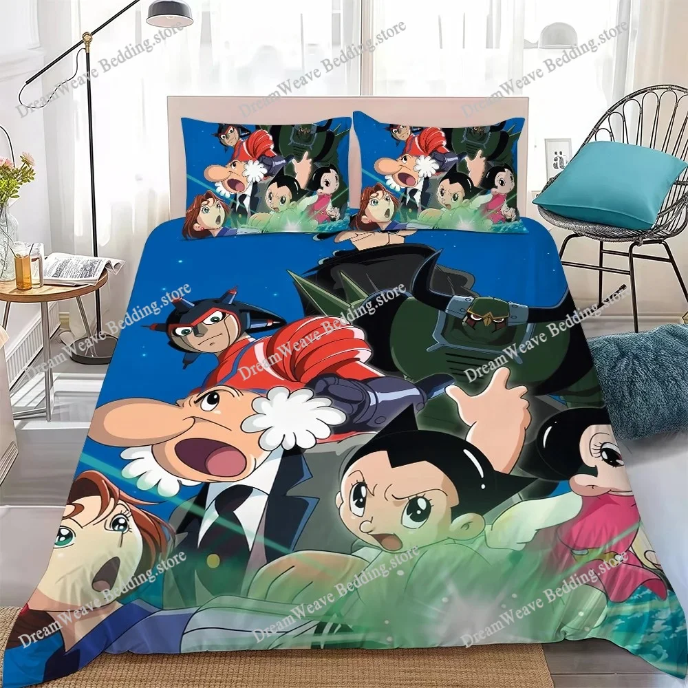 Classic Comic A-Astros B-Boy Cool Duvet Cover Set Home Style Bedding Soft Laundry Cotton Bed Student Dormitory Gift
