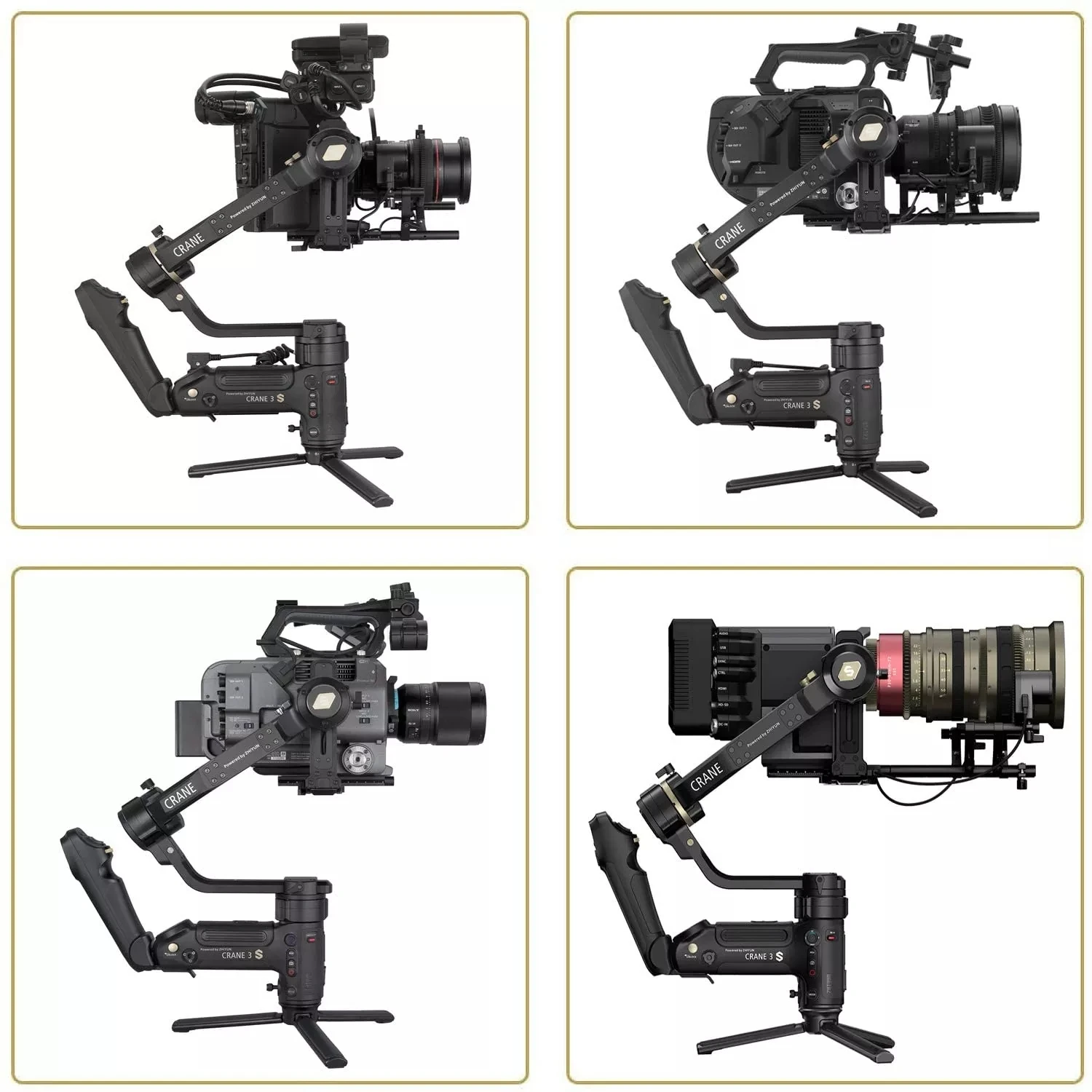 ZHIYUN Crane 3S 3-Axis Camera Gimbal Handheld Stabilizer Support 6.5KG DSLR Camcorder Video Cameras for Nikon Canon