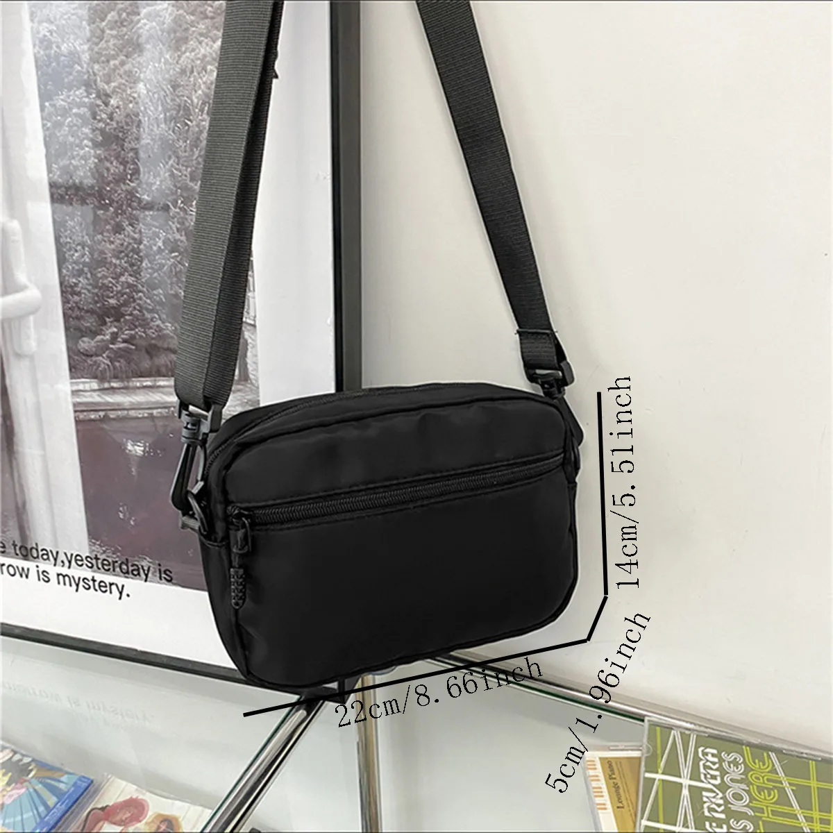 Men's Crossbody Sports Phone Bag, Women's Simple Workwear Small Shoulder Bag, Casual and Versatile Single-Shoulder Backpack