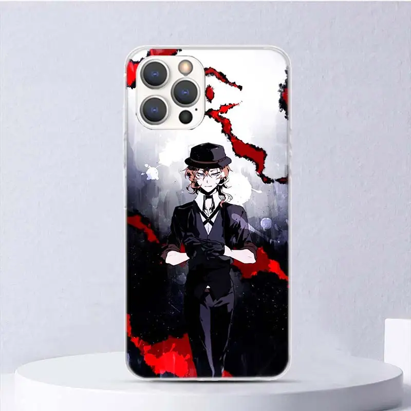 Bungo Stray Dogs Nakahara Chuuya Soft Case For iPhone 16 17 Air 16E 15 Plus 11 12 13 Mini 14 Pro Max Phone Cover Apple 7 8 SE Co view 6