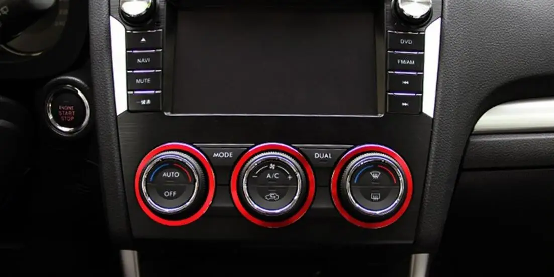 

3pcs Aluminium Alloy A/C Knob Covers Suitable for Subaru SEAP-REDZSQR6