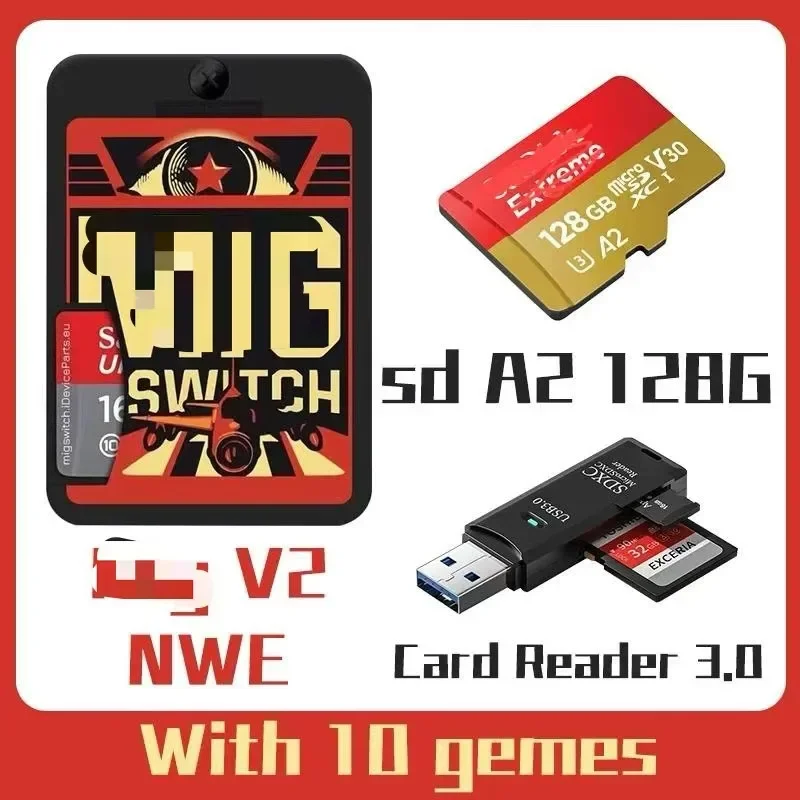 NEW Mig Switch V2 mig switch V2 Universal Card Switch Flash Card NS Game Console Burner Card With TF Card Mig Switch 2024