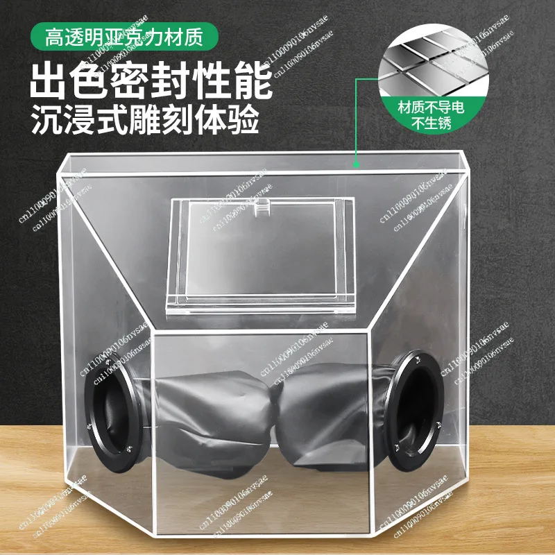 for Buffing Sculpturing Polishing Sanding Metal Cutting Grinding Dust Box Cover Enclosed Hood Grinding Polishing Box
