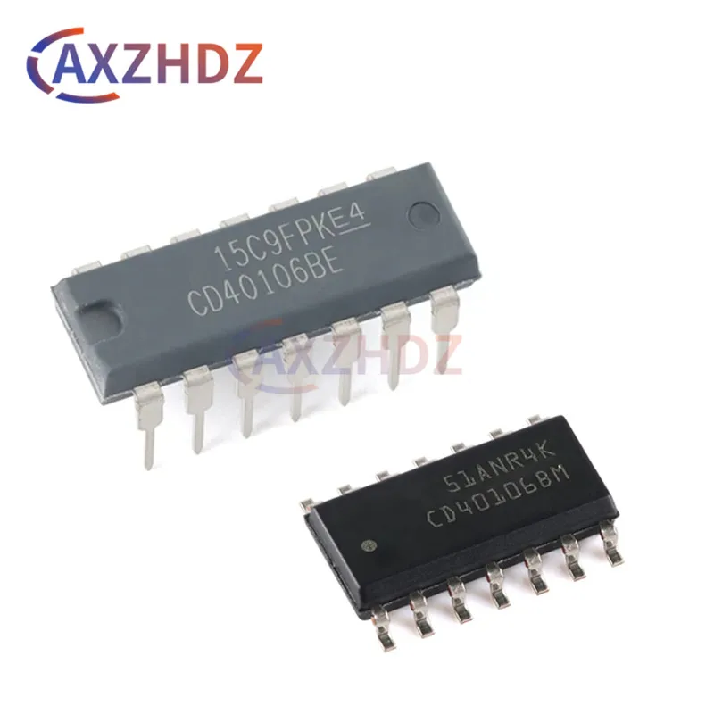 10PCS SMD CD40106 DIP-14 SOP-14 CD40106BE CD40106BM CD40106BM96 HEF40106BT CMOS Hex Schmitt Trigger Inverters IC