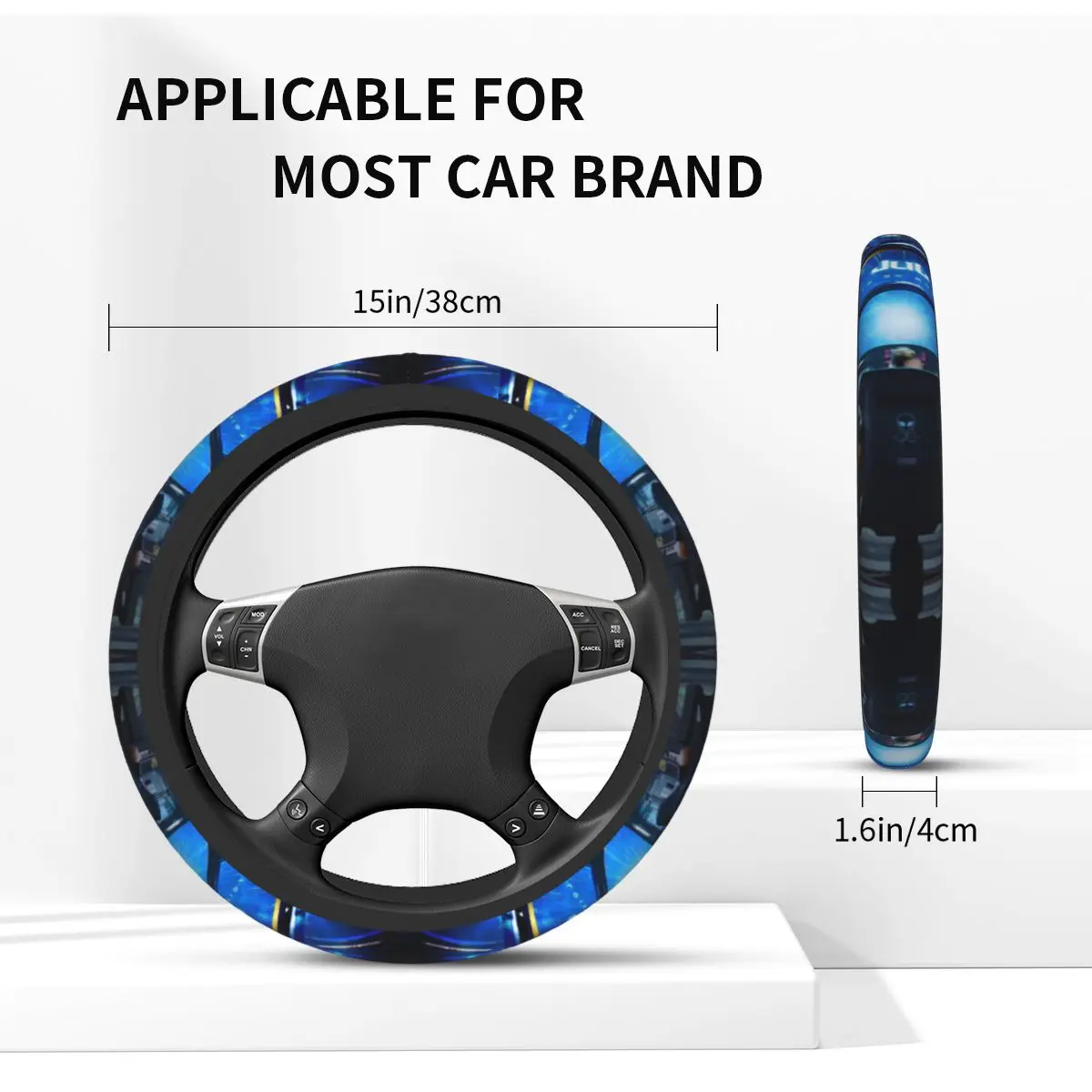 JuL C'est Pas Des Lols غطاء عجلة قيادة السيارة غطاء حماية عجلة القيادة العالمي ملحقات السيارة الداخلية #5