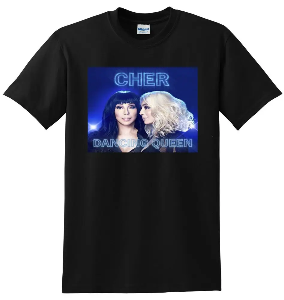 CHER T SHIRT dancing queen vinyl cd cover SMALL MEDIUM LARGE XL