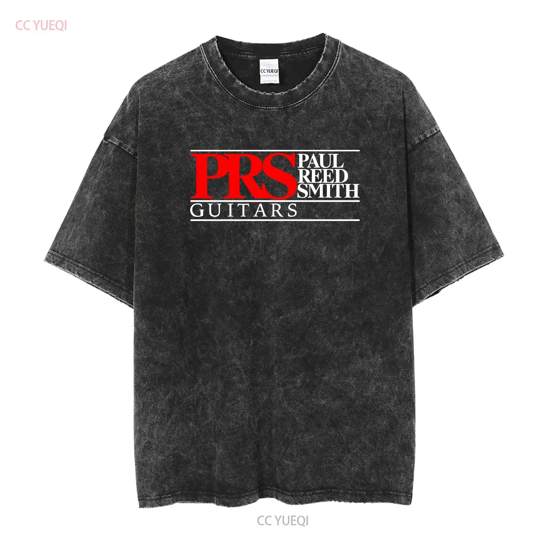 New Paul Reed Smith Guitars Symbol Logo T Shirt American long or short sleeves vintage Washed Slightly homme Soft Comfortable