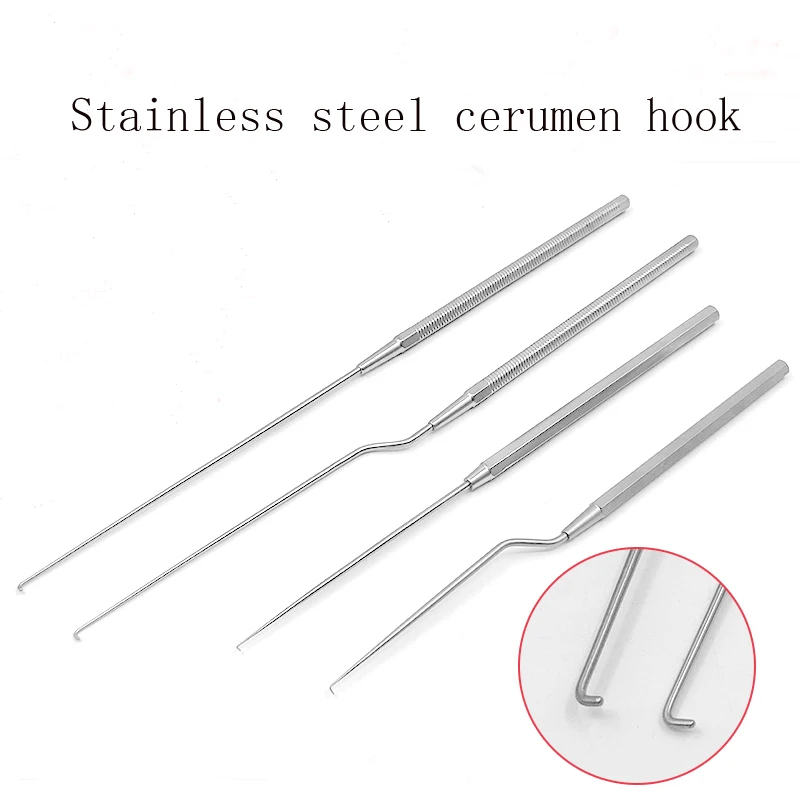 Stainless steel cerumen hook Ear harvester ear fouling Ear shovel ear scoop Hard earwax tool Ear lifting tool