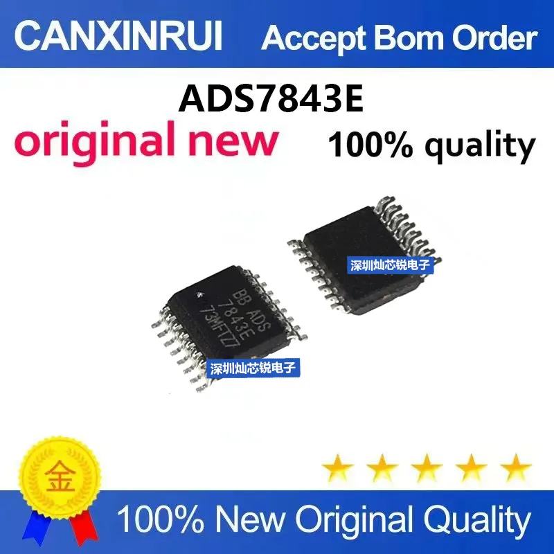 (5-100pieces)Brand New Original ADS7843E ADS7843 SMD SSOP16 Touchscreen Controller Chip