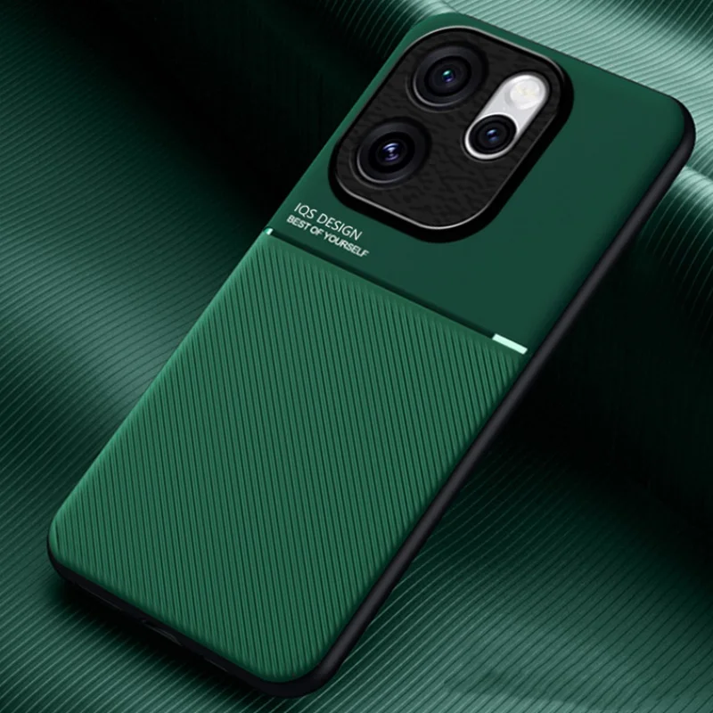 Car Magnetic Leather Phone Case for OPPO Reno 15 14F 13F 12F 11F 11 12 14 Pro 5G Reno15 Soft Silicone Bumper Back Cover Fundas