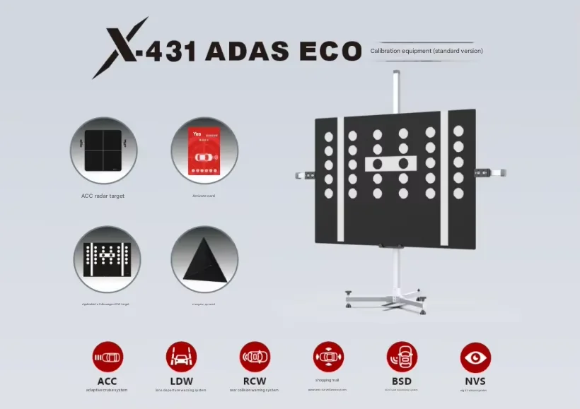 For New Generation SmartSafe ADAS ECO On-Board Forward Radar Calibration Advanced High-Precision Diagnostic System