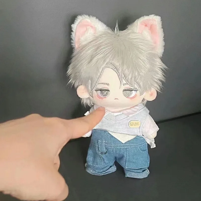

20cm Anime Game Identity V Embalmer Aesop Carl Kawaii Cosplay Cotton Doll Body Ear Set Fans Collection Soft Plushies Toy Gifts