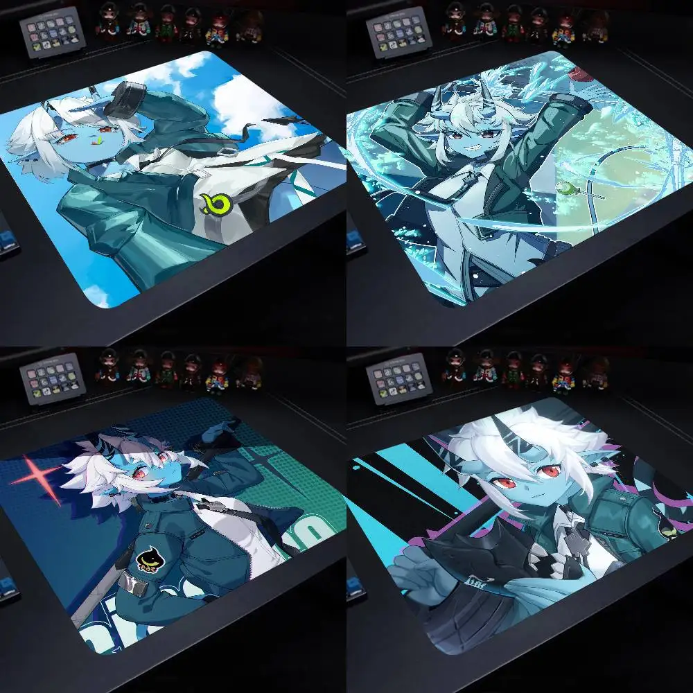 Soukaku Zenless Zone Zero Mouse Pad 22X18 Square Computer Accessories Office Game Table Mats Rubber Anti-slip Mousepads
