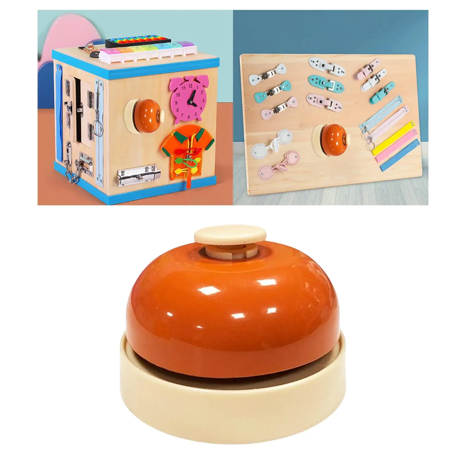 Jouet Montessori Busy Board, accessoires de bricolage, cloche, jeu de nition Leone, jouet de compétence d'apprentissage