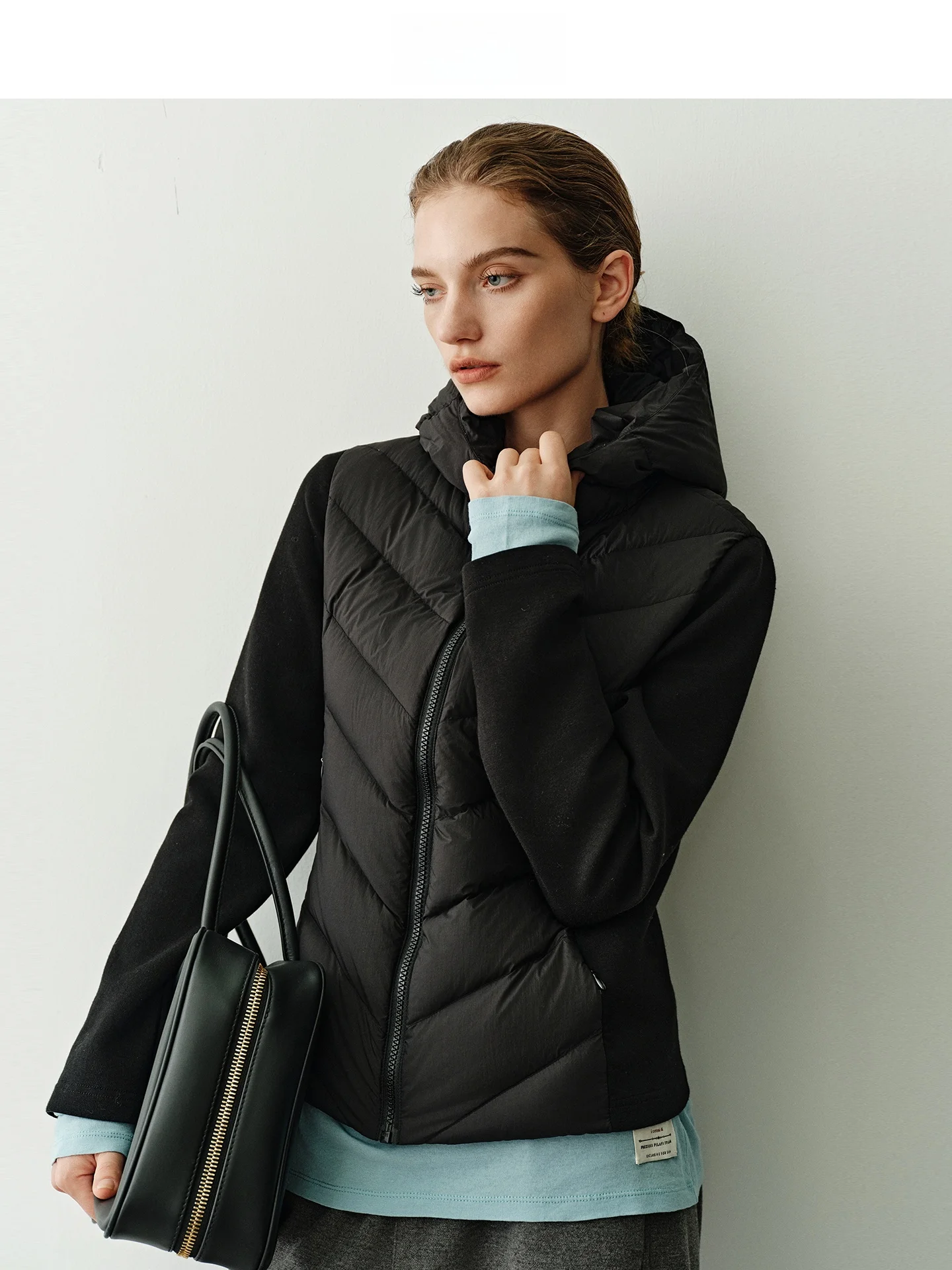 

Женское зимнее пальто из белого гусиного пуха High Puffy 90, не стеганое облегающее пальто на гусином пуху, теплое повседневное свободное пальто