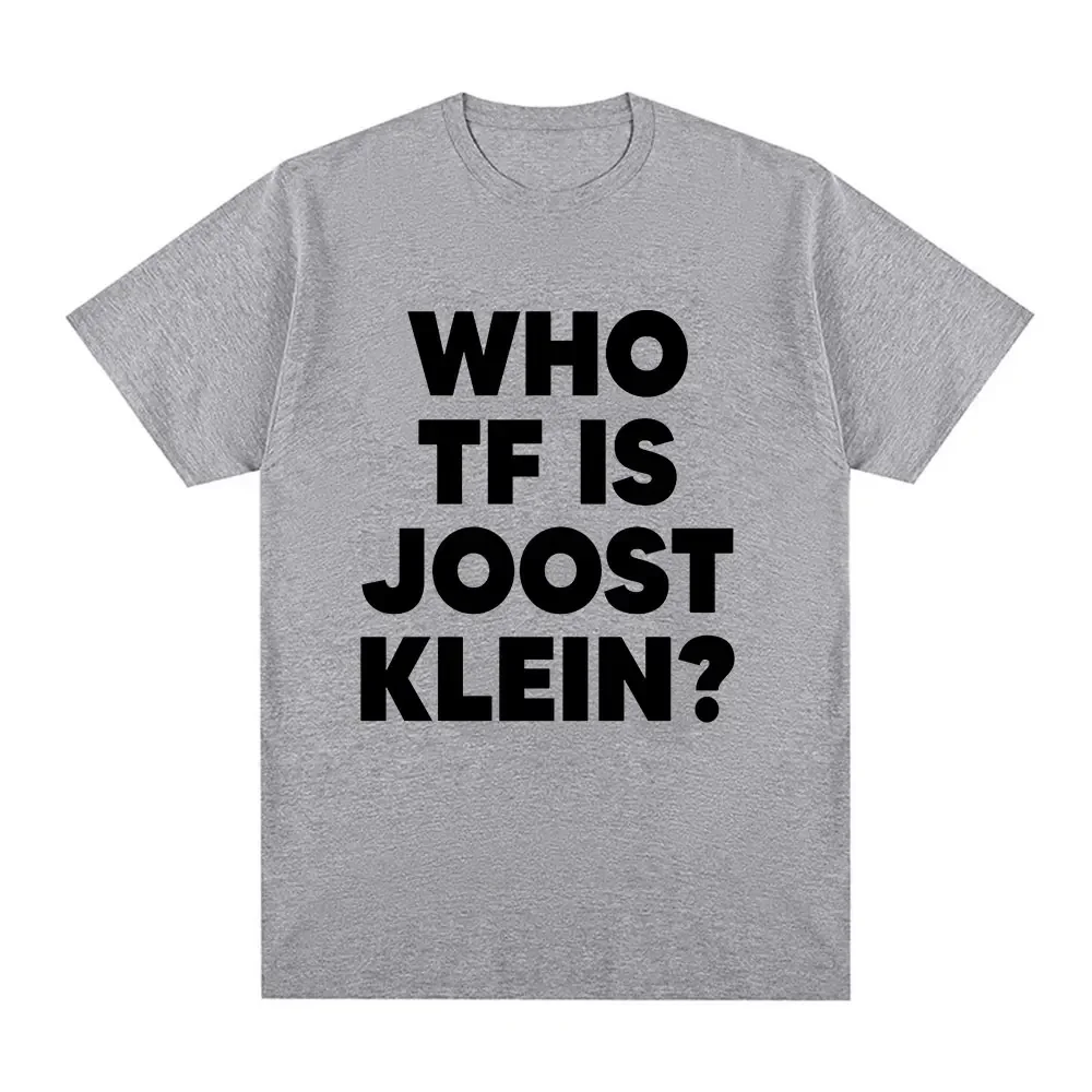 Who Tf Is Joost Klein T-shirt Europapa Eurovision Womens Harajuku Retro Tshirt Casual Loose Tshirt
