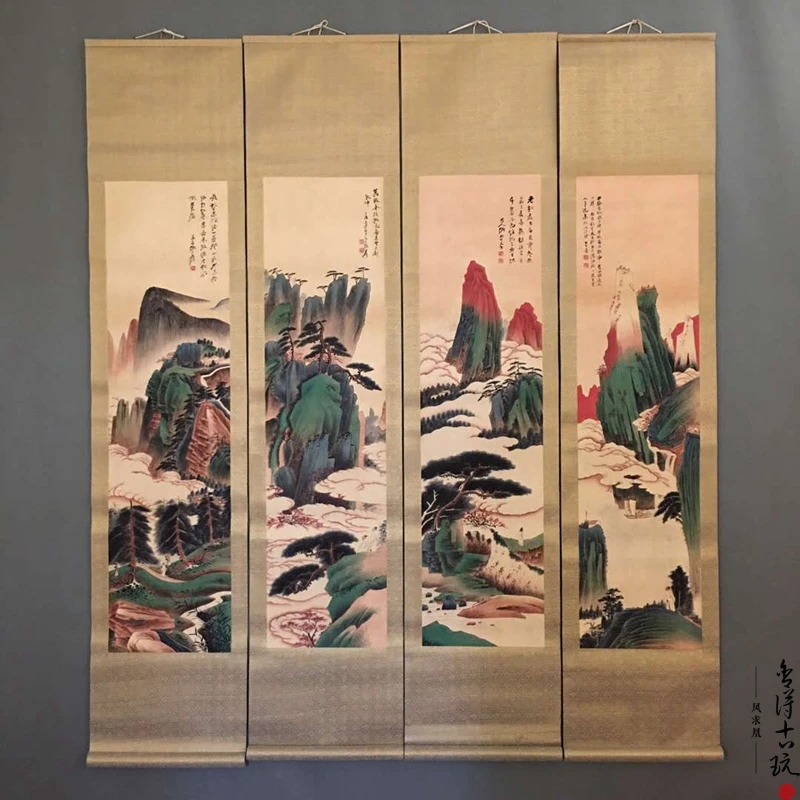 

The character Guo is hung on four screens, Zhang Daqianyunfeng is in the dark, and the high-end decoration has been mounted.