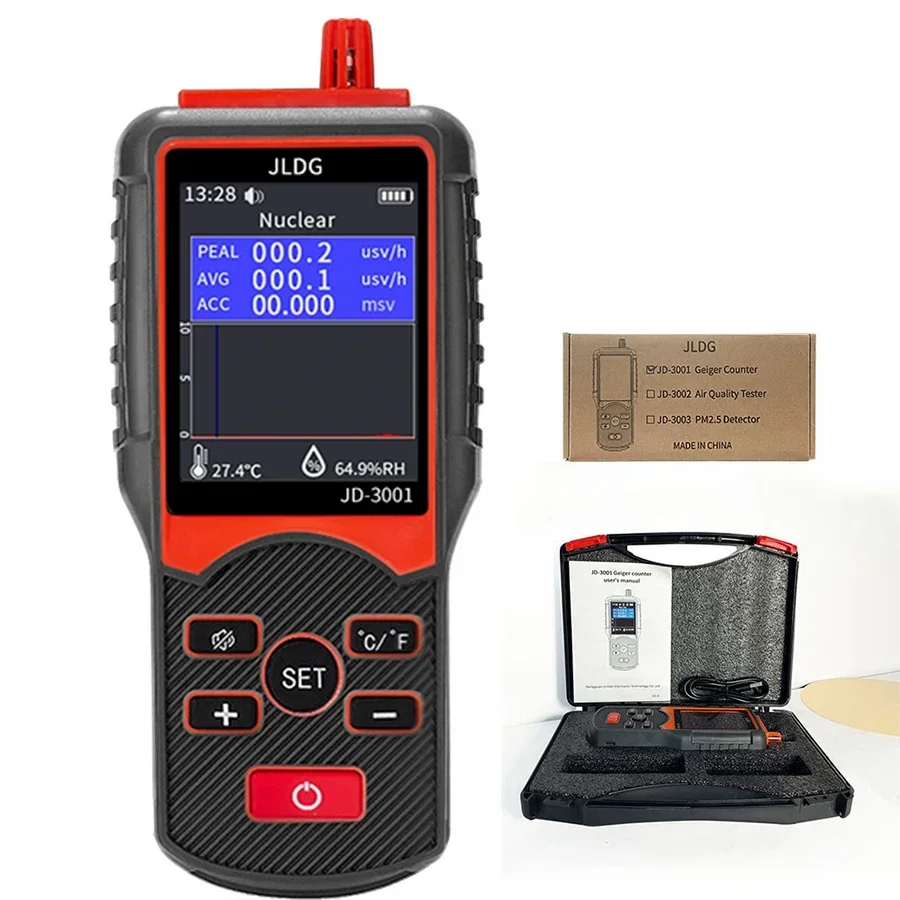 Mini JD-3001 Professional Geiger Counter Radiation Detector For Car Survey Meter Radiation Testers