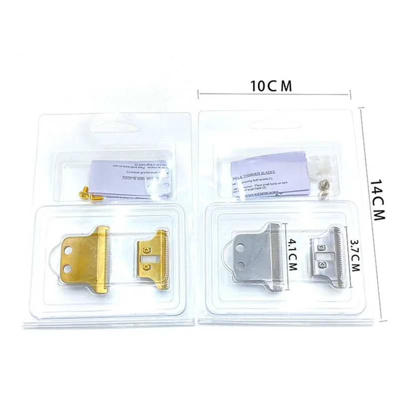 A86I-2-Hole Clipper T-blade Cutter Pengganti Pisau Pemangkas Rambut untuk WAHL 8081 8171 Emas