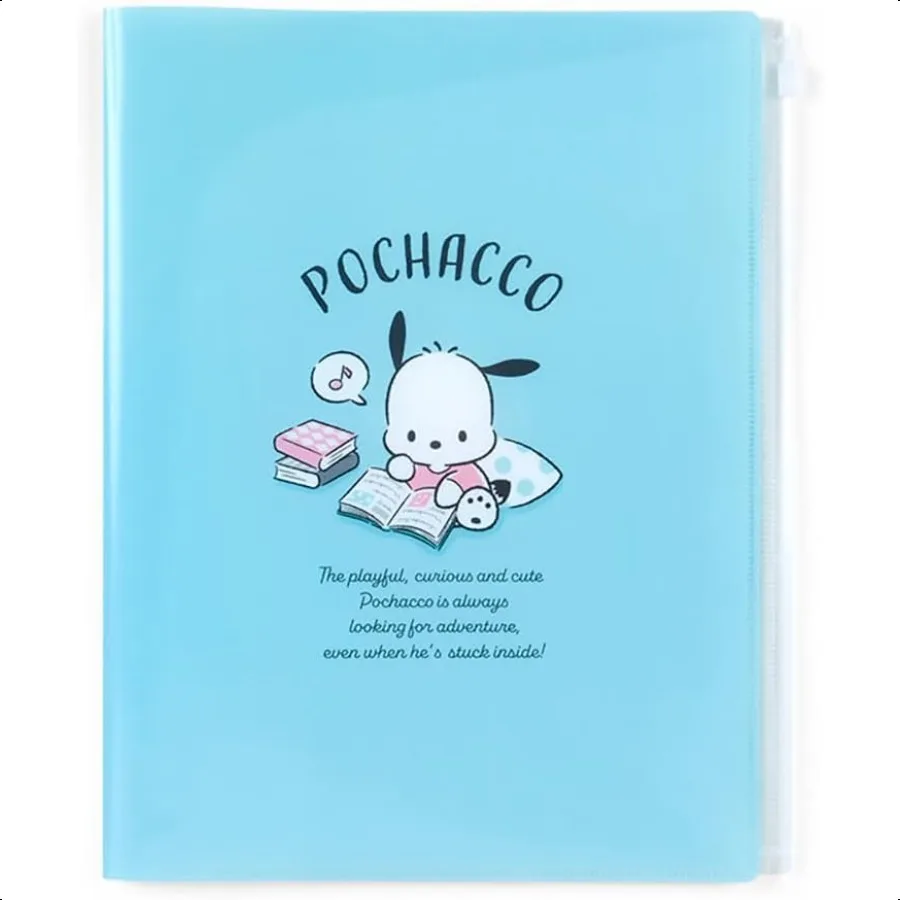 

549801 Pochacco Zippered 6Pocket Clear File