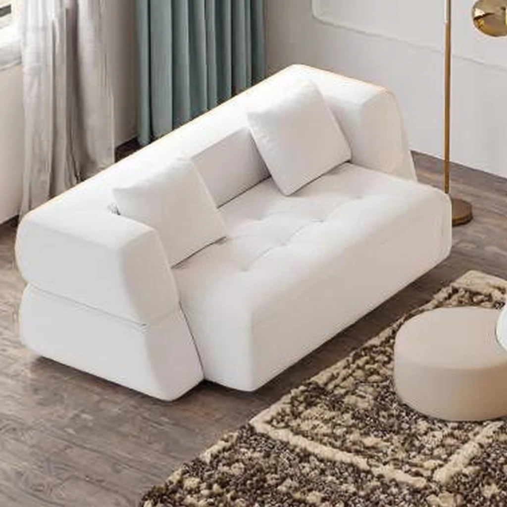

#Modern Chesterfield Style Multi-Purpose Sofa Bed Foldable Compressed Fabric Sofa for Apartment and Villa Living Rooms