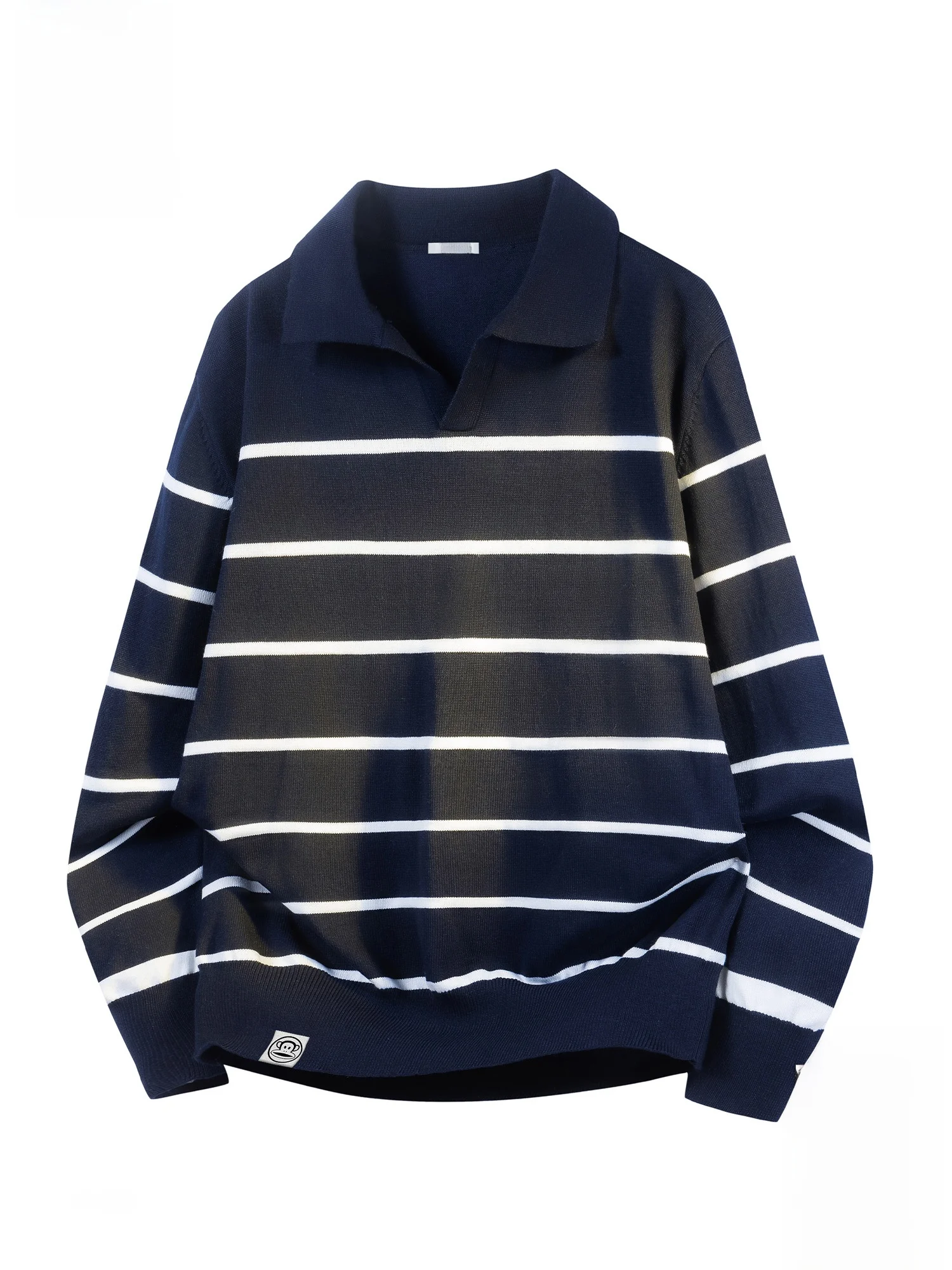 

Вязаный свитер PaulFrank M в полоску, повседневный, свободного кроя, весенний, теплый, удобный пуловер из полиэфирного волокна, с длинными рукавами