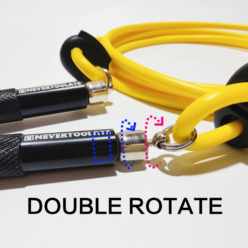 no limit 360 rotate ball bearing jump rope handle spare part accessories diy support 6mm 4.5mm rope cord no tangle skip rope kit