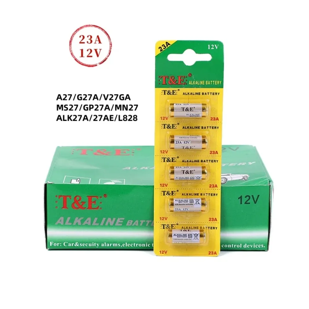 12V A23 Alkaline Battery 5-60PCS 23GA E23A for Car Key Doorbell Remote Control Small Devices