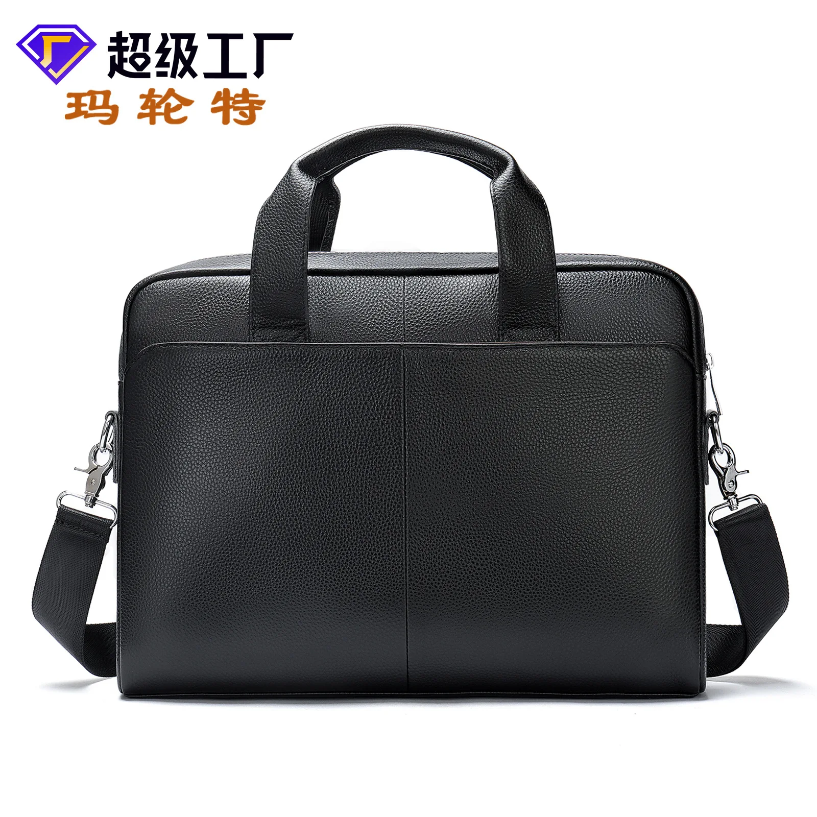 

MLT-5006 Men's Genuine Leather Top Layer Cowhide Handbag, Briefcase, Large Capacity Crossbody Computer Bag