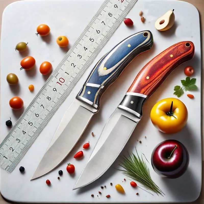 1pc 7.28 Inch Colorful Handle Knife for BBQ, Fishing, Outdoor, Fruit and Meat Cutting - Includes Knife Sheath - Suitable for Men