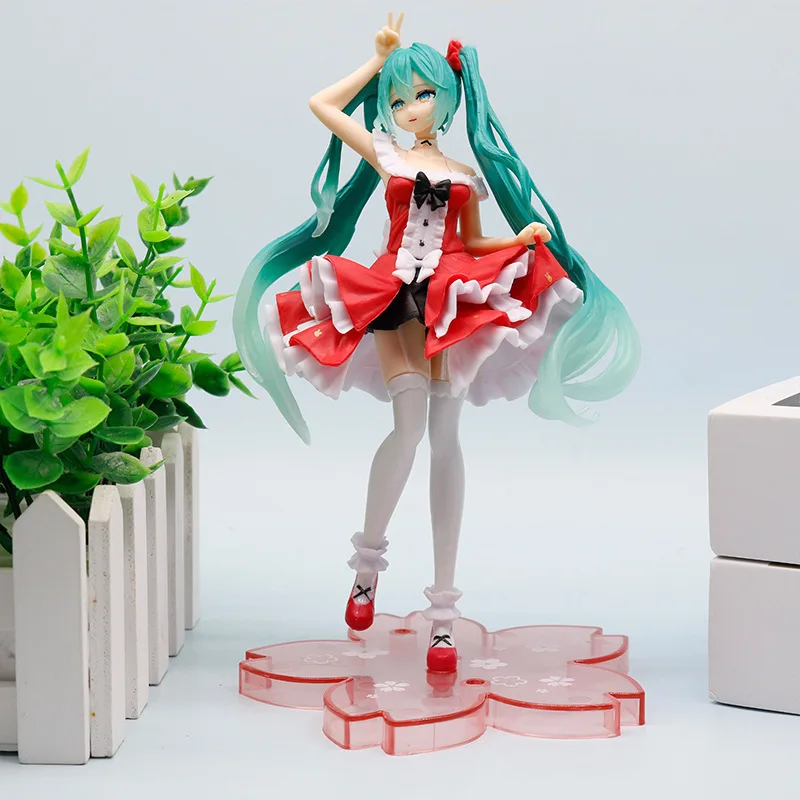 

2025 New Spot Hatsune Hatsune Model Hand-Made Princess Lolita Skirt Desktop Chassis Animation Hand-Made Landscape Ornaments