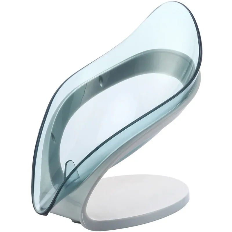Thickened Transparent Leaf Soap Box for Home and Bathroom Use Drainable and Durable Soap Tray